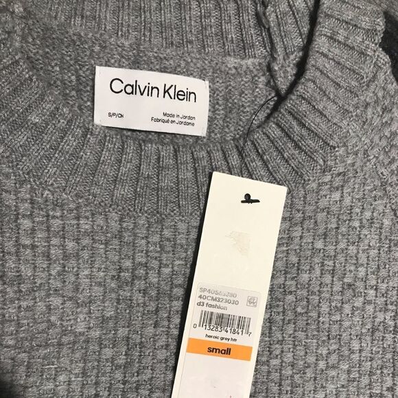 CALVIN KLEIN Cashmere WOOL Men’s Color-blocked Sweater Small - Picture 5 of 9